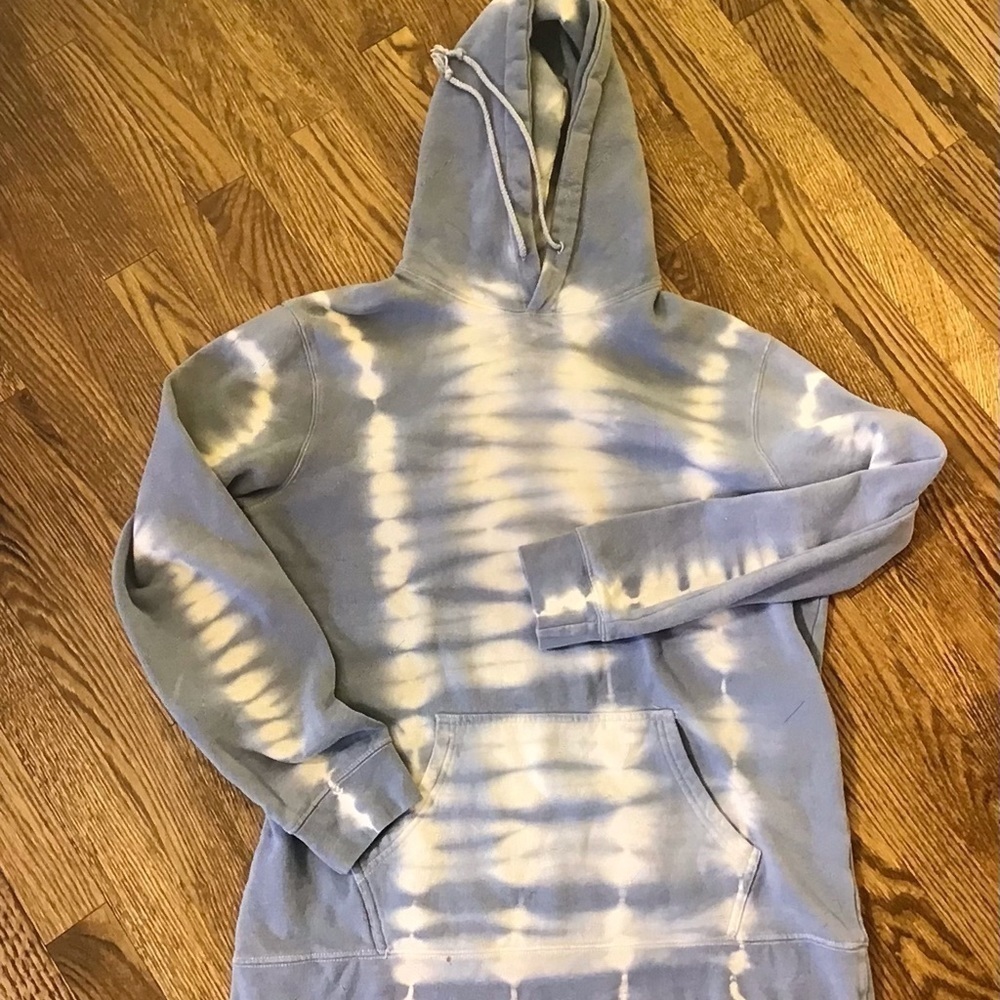 PacSun Blue Tie Dyed Hoodie - Picture 3 of 12